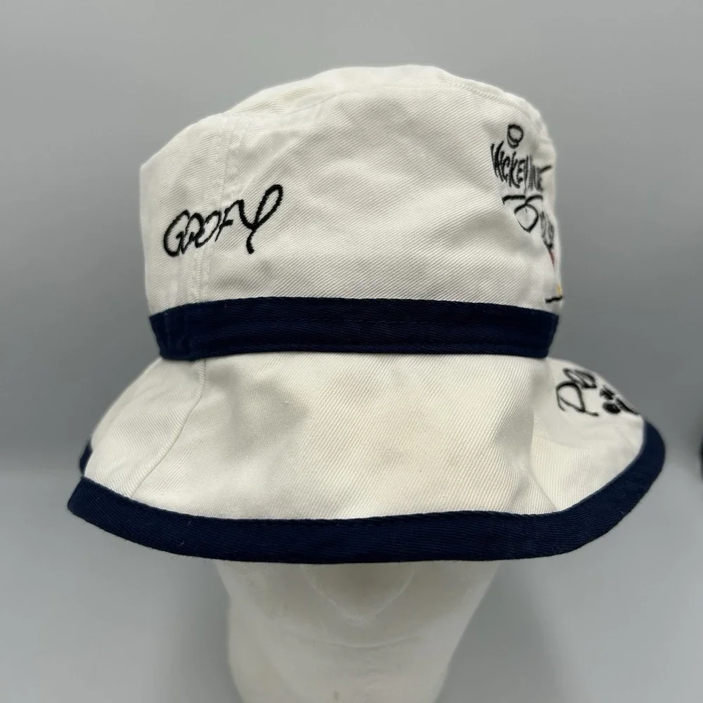 WALT DISNEY WORLD Bucket Hat Mickey Minnie‎ Pluto Goofy Donald Y2K